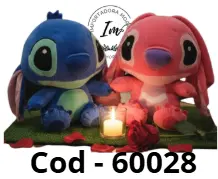 PELUCHE STITCH y ANGEL 35cm