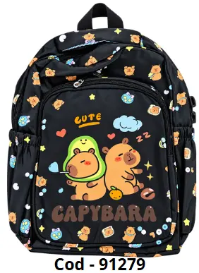 MOCHILA CAPIBARA  4PCS