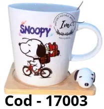 TAZA CON BASE SNOOPY