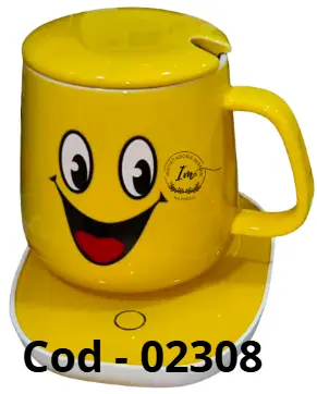 TAZA CALENTADORA CON CARITA