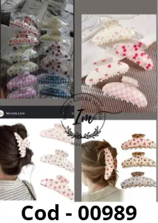 GANCHO PARA CABELLO DE FRUTAS Docena