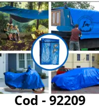 LONA AZUL 4X4mts