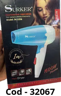 MINI SECADORA DE CABELLO - 1600W