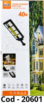 LAMPARA CON PANEL SOLAR 400W