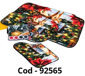 SET DE ALFOMBRA DE BAÑO 4 PCS