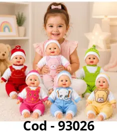 MUÑECOS BEBE PELON 40Cm