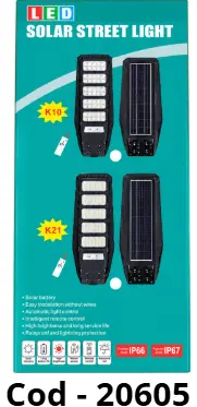 LAMPARA SOLAR DE POSTE