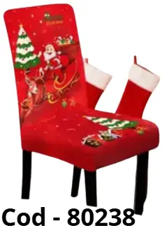 FORRO DE SILLA NAVIDEÑO