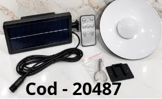 FOCO SOLAR C/CONTROL REMOTO