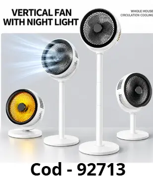 VENTILADOR RECARGABLE CON PEDESTAL