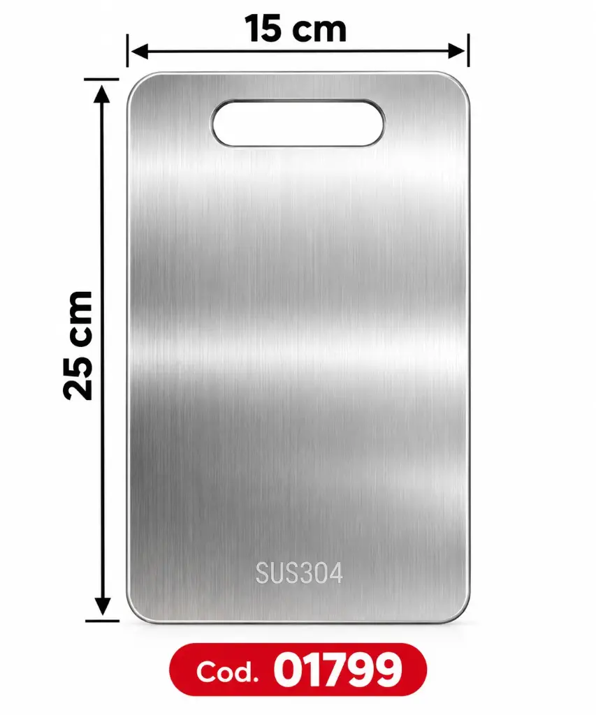 TABLA DE PICAR ACERO INOXIDABLE (pequeña)