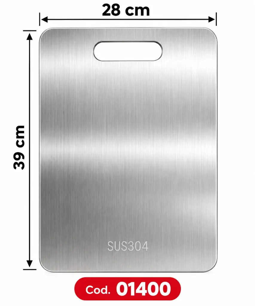 TABLA DE PICAR ACERO INOXIDABLE (grande)