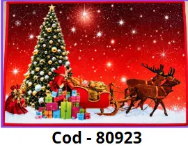 [80923] ALFOMBRA NAVIDEÑA INDIVIDUAL (40X60cm)